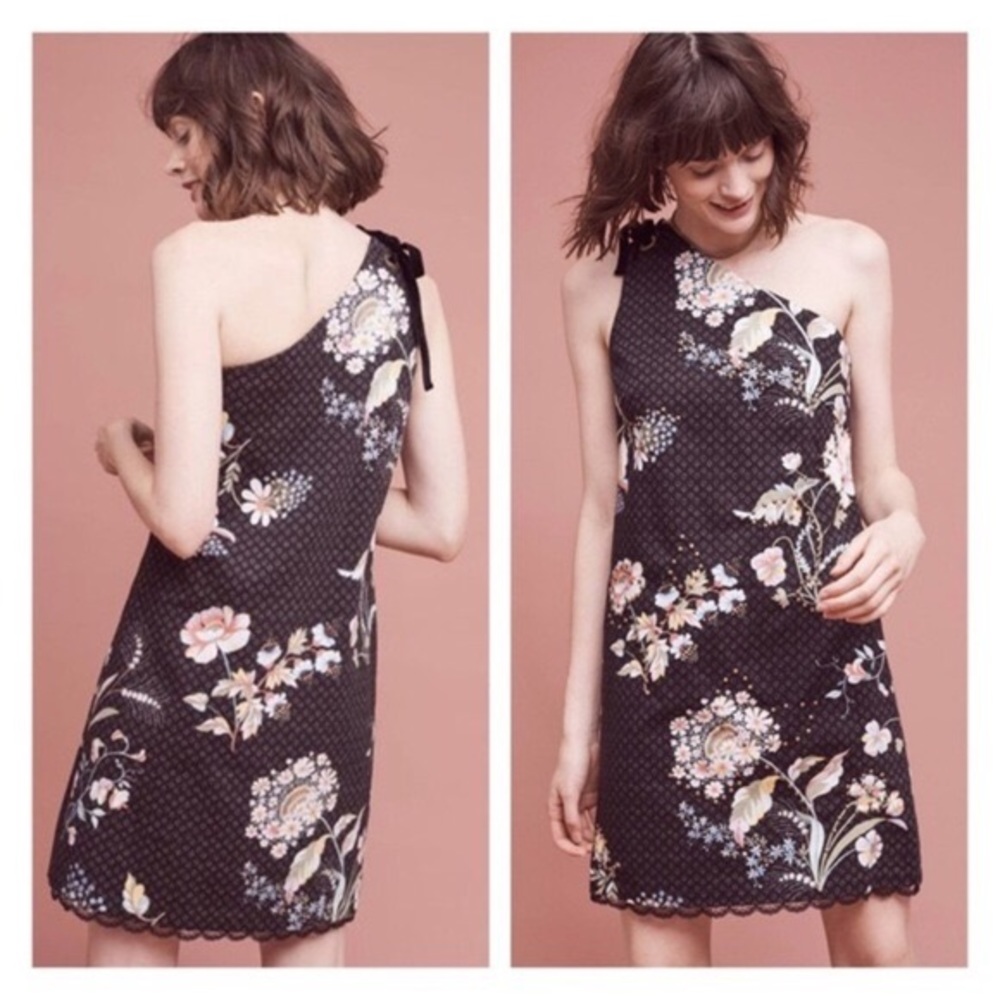🆕 {Anthropologie} Ashbury One-Shoulder Dress 2P - Picture 2 of 8